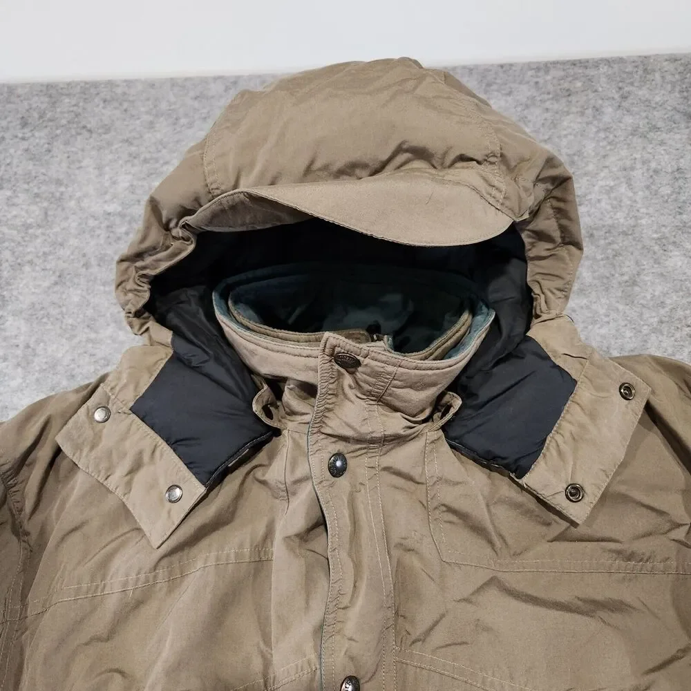 VTG The North Face TNF Mens M Medium Goose Down Puffer Hooded Parka‎ Jacket READ